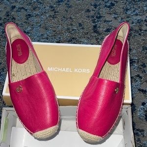 Michael Kors Ultra Pink Kendrick Slip Ons Size 8M